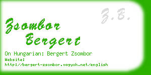 zsombor bergert business card